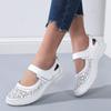 Female Sandals 2025 New Summer Breathable Sandals Women Genuine Leather Cutout Flat Platform Casual Shoes Size 42 WSH4372