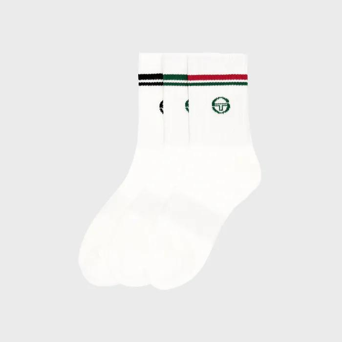 U Crew Socks 3-Pack (WHITE)