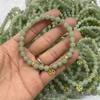 Hetian Jade Beaded Bracelet with Qinghai Material - DIY Design, Buddhist Round Beads Jewelry.