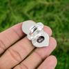Natural Rhodonite Gemstone Stackable Bird Adjustable Ring 925 Silver For Women