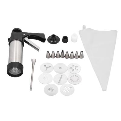 Cookie Press Kit Multifunctional Stainless Steel Churros Maker Cookie Press Tool for Home Baking