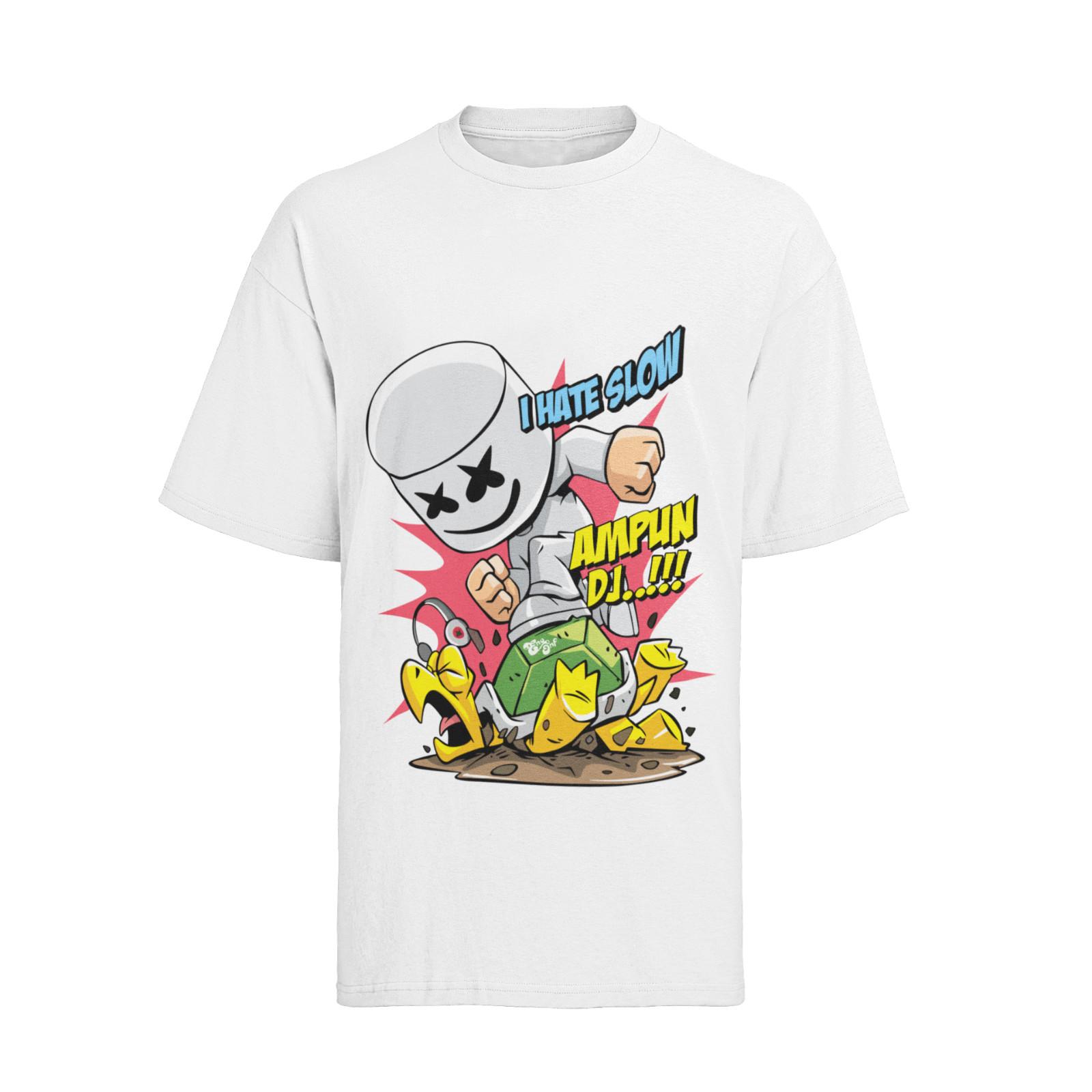 Marshmello DJ Maske Konzert T-Shirt Mens Womens Tees Top Herren  S-XXXL S