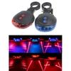 Bicycle Bike LED Lights Waterproof Cycling Taillight Safety Warning Taillight MTB Bike Rear Tail Lights 2 Lasers 5 LED 7