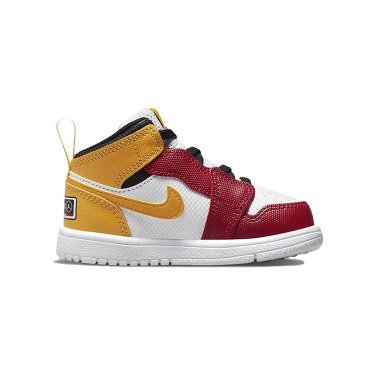 Air Jordan 1 Mid Alt Toddler White University Red Gold DJ6250-067