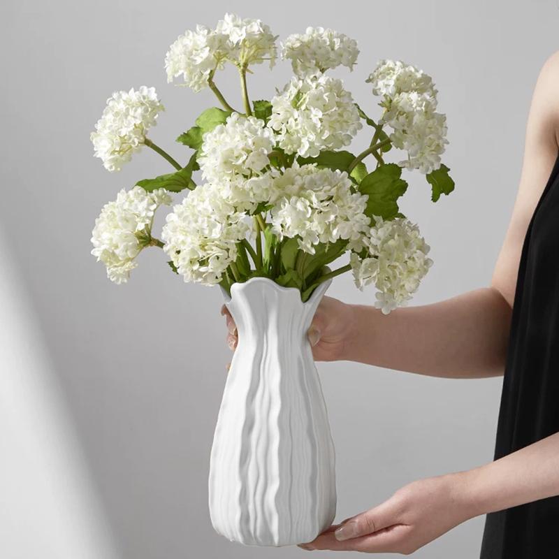 Plastic Vases Flower Bottle Decorative Vase For Flowers Wedding Desktop Ornament Room Decor Home Decor