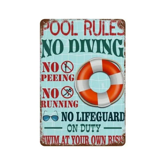 Vintage City View Metal Tin Signs  Landscape Plaque Wall Decoration Posters for Man Cave Home Cafe Garden Club Bar  Iron Pain