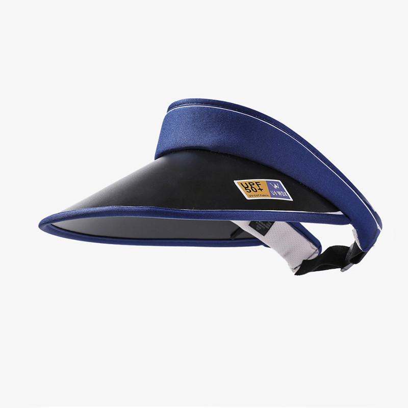 

Stylish No Top Wide Brim Sun Hat For Women In Black Beige White Or Navy темно-синього кольору