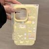 Pompompurin Dessert Telefoonhoesje voor 17 Pro Max/16 Pro/15 Pro/14 Plus/13 - Schattig & Creatief Kleefrijst Schaal Ontwerp
