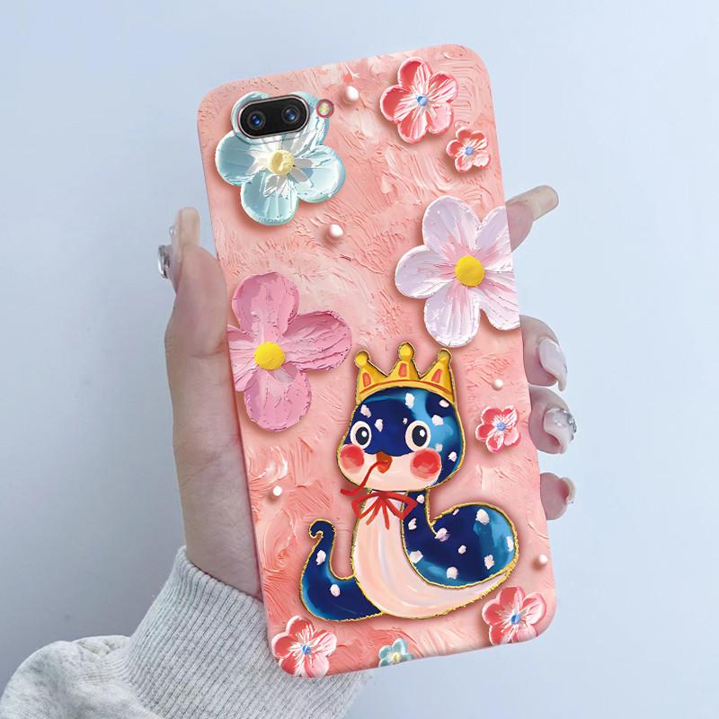 For OPPO A3S Phone Case OPPOA3S Butterfly Flower Girls Design Soft Silicone TPU Back Housing for OPPO A12E A5 AX5 A 3S Covers