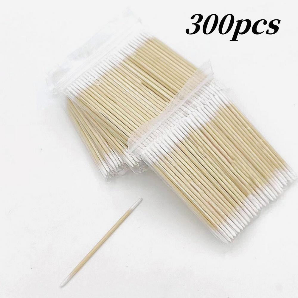 100/300/500 Bastoncini Cotton Fioc Punta Legno Unghie Usa e Getta Rimuovi Dettagli Ultra Bastoncini Correttori Smalto per Unghie Strumenti Manicure