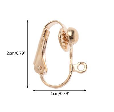 Goud Zilver Clip-on Oorbellen Clip Converter voor Oorbellen Zonder Gaten Sieraden Maken