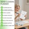 ADHD Cleaning and Organizing Planner with Pen - Daily Undated Cleaning Checklist for ADHD Brain | Tackle Mess & Relieve Overwhelm Family Cleaning