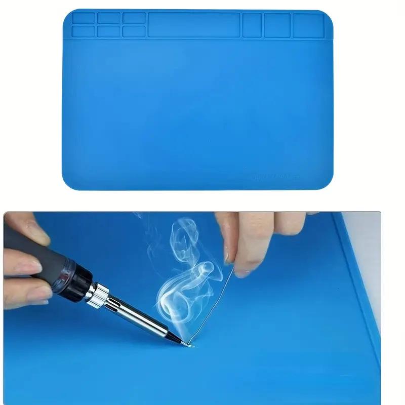 Heat-Resistant Silicone Repair Pad for Electronics, Non-Magnetic Soldering Workbench