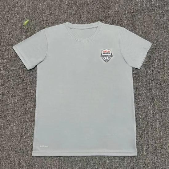 Streetwear Mode Topp 2025 Ny USA Dream Team T-shirt Nationell Basket Träning Snabbtorkande Kortärmad Uppvärmning Skytte