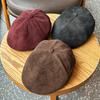 Retro Old Suede Forward Hat Men's and Women's Season Literary British Newsboy Hat Fashion Casual Beret