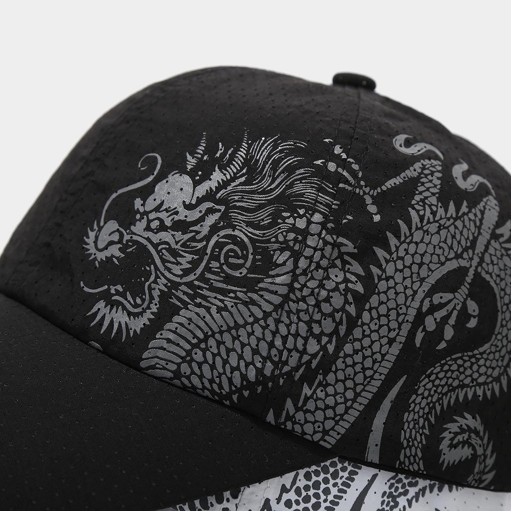 Neue chinesische Drachenmuster-Baseballkappe Sommer Trendmarke Schnelltrocknende Kappe Herren und Damen Outdoor Atmungsaktive Sonnenkappe