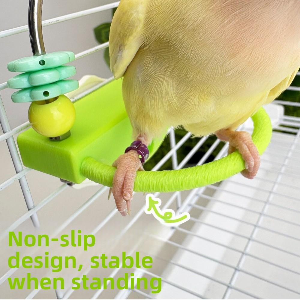 Bite Resistant Bird Perch Stand Non-slip Wear-resistant Parrot Biting Rod Colorful Decorative Paw Grinding Sticks