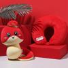 Creative Zodiac Snake Plush Doll Cute Plush Snake Toy Stuffed Neck Pillow  Festival Accessories