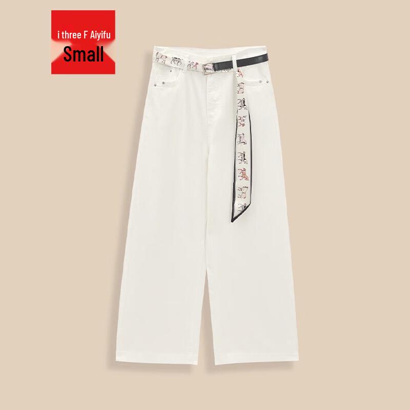 IEF Petite Elegant Korean Style Wide-Leg Pants M