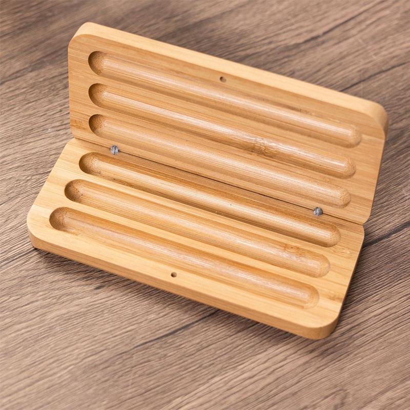 Single Double Handmade Fountain Pen Gift Box Wooden Pen Case Ballpoint Collection Box for Business School Supplies Stationery