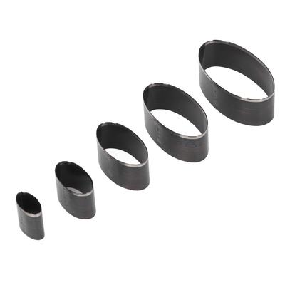 5Pcs Hollow Leather Punch Die Set Storage Box Oval Hole Punch  For Handmade DIY Leather Craft