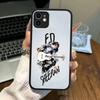 E-Ed Sheeran For IPhone 16 15 14 13 12 11 Pro Max X XS MAX Plus Translucent Black Phone Cover