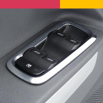 Color My Life ABS Chrome Przełącznik podnośnika szyby Panel dekoracyjny Pokrywa tapicerka Naklejka dla Ford Ecosport Nowa Fiesta MK7