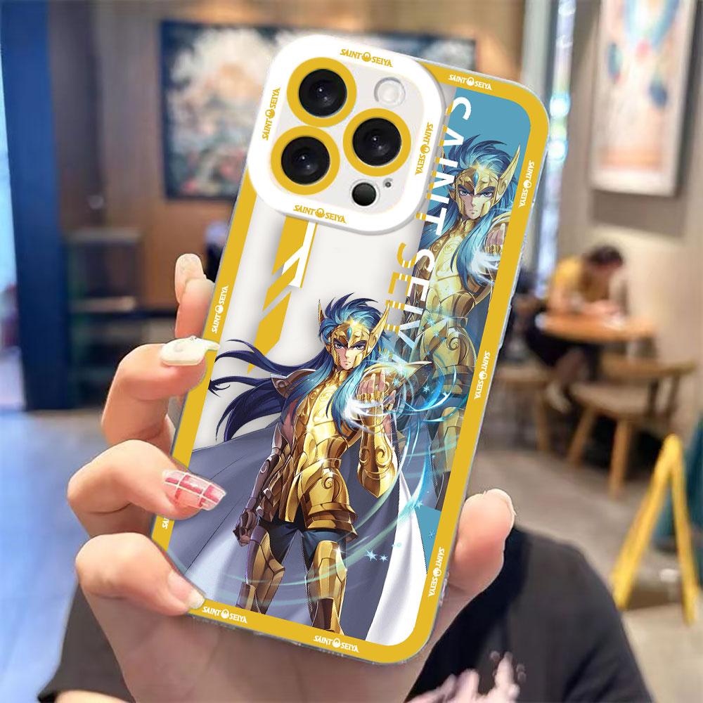 Cartoon S-Saints s-Seiya Clear Phone Case For Samsung Galaxy S26 S25 S24 S23 S22 S21 S20 FE S10 PLUS S30 S11E ULTRA EDGE Case