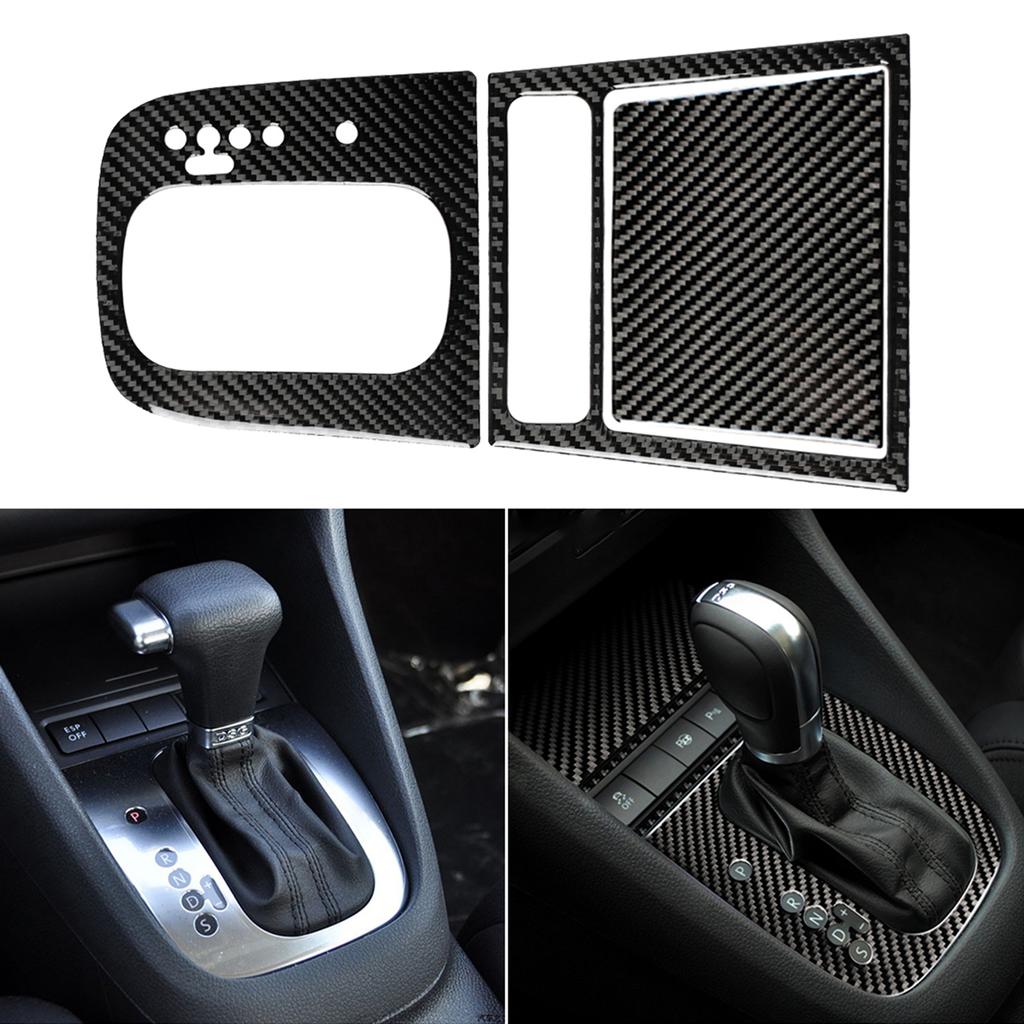 Pegatinas Interiores de Fibra de Carbono para Coche Repuesto Para VW Golf 6 GTI R MK6 2008-12(Estilo A, Conducción Izquierda)