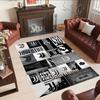 Juventus Customizable Name Carpet Design for Dormitory Kitchen Study room Foyer Anti-slip Rug Office home decor Birthday/Christmas Gift