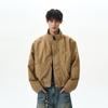 American retro bomber stand-up collar bomber jacket men and women spring and autumn boxy short barn style tooling jacket