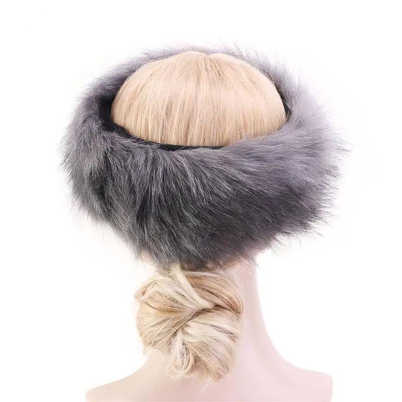Winter Imitation Fox Fur Keepwarm Headband Fashionable Hair Accessories For Women Girls