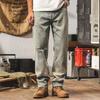 Jeans da uomo americani larghi dritti lavati effetto distressed Jie Leinuo