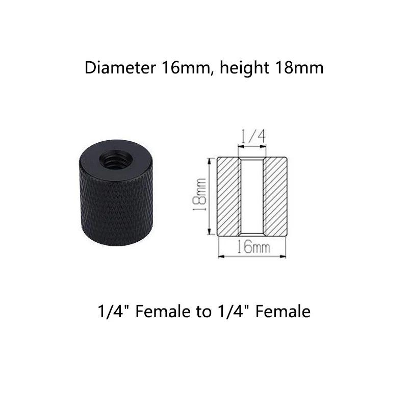 1/4" to 3/8" Screw Adapter Converter Threaded Spigot Mount for GoPro Action Camera Flash Tripod Monopod Light Stand Microphone