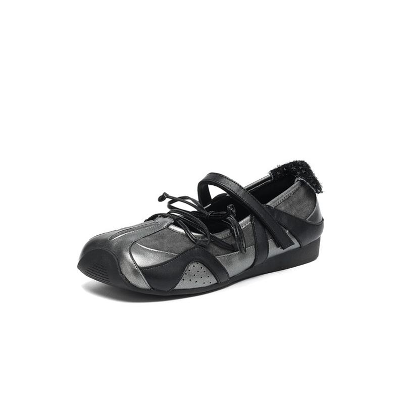 

Модная женская новая весенне-осенняя кожаная коровья шнуровка квадратный носок пряжка ремня низкий каблук повседневная спортивная одинарная обувь 250 чёрный