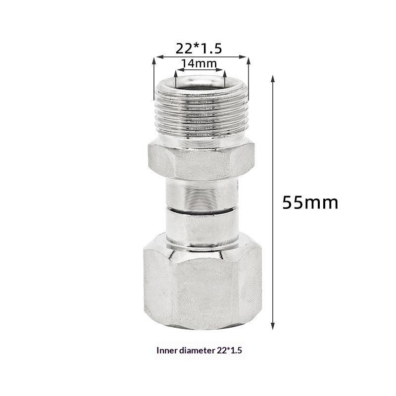 1Pcs Stainless Steel Adapter Coupler High Pressure Anti Twist Wash Gun To Hose Connector M22 Swivel Fitting
