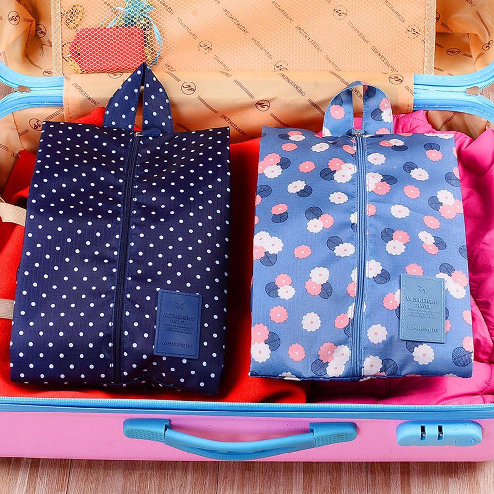 Nylon Dustproof Waterproof Storage Organizer Pouch Shoes Storage Bag with Zipper Travel Shoe Bags