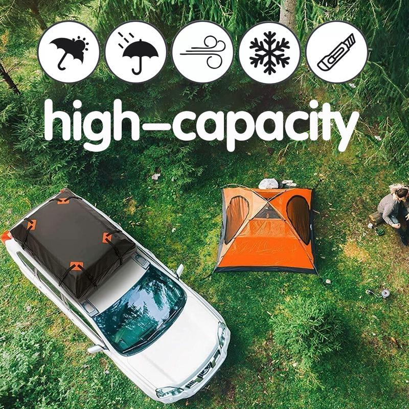 Cross-Border 420D Waterproof Car Roof Rack Cover, Dustproof and UV Resistant Oxford Cloth with Buckle System.