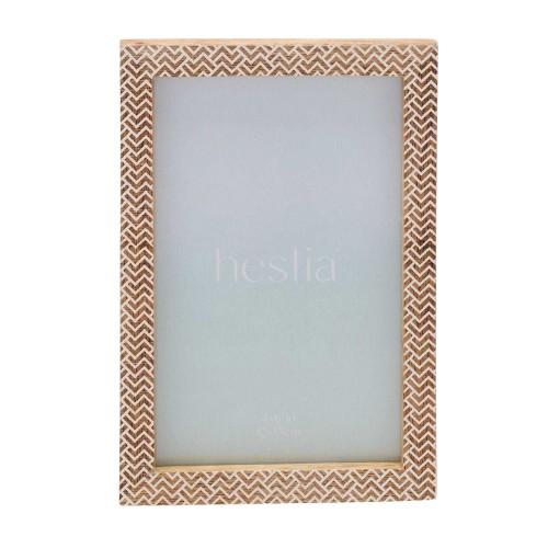 Hestia Wood Chevron Photo Frame