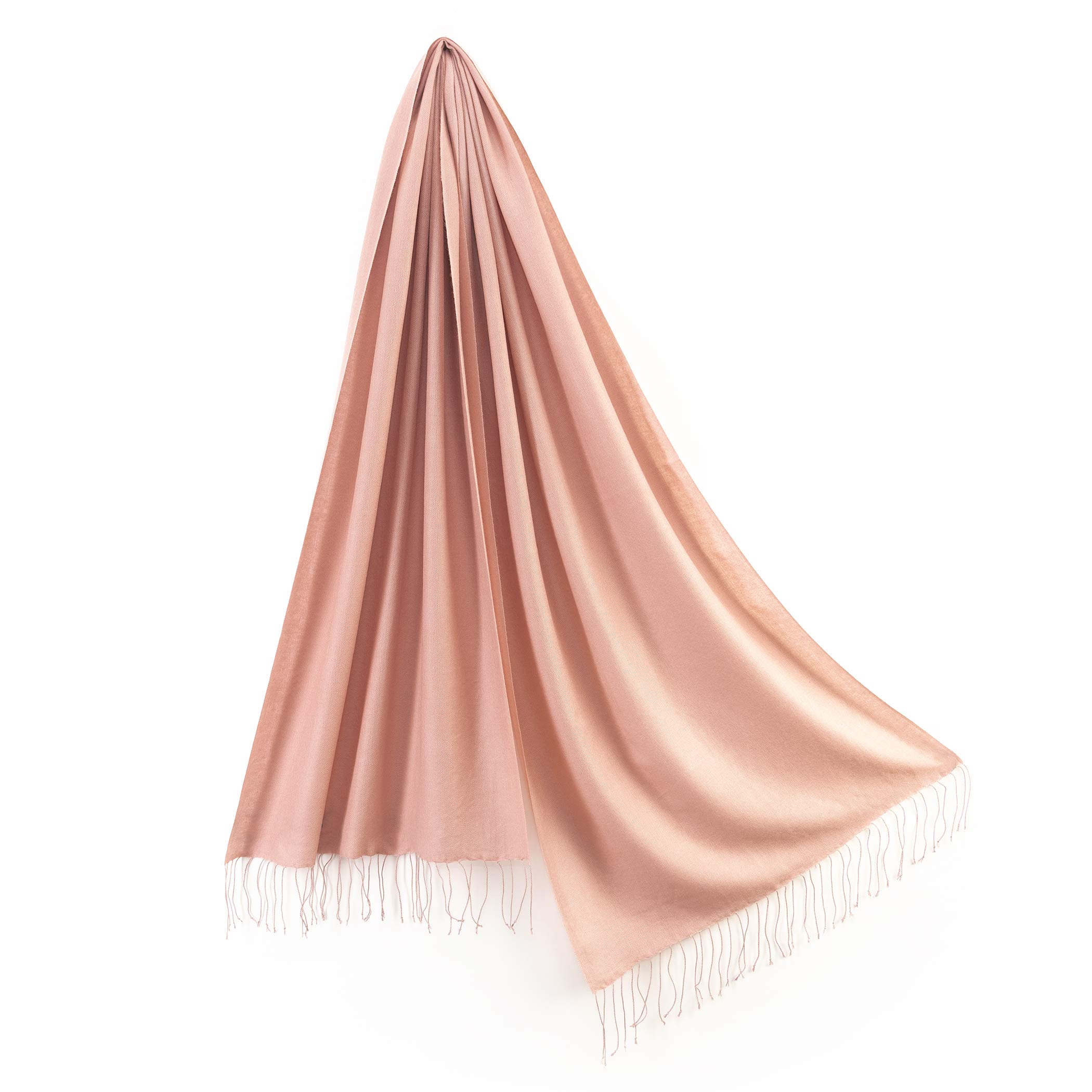 

Cashmere and silk stole in gift pink 45x180cm [Pashmina Collection] box, beige,