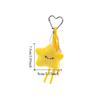 Soft Star Doll Pendant Cartoon Chirping Star Pendant Lovely Plush Star Keychain  Birthday Gift