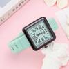 Digital Ladies Watch Square Fashion Silicone Strap Student Quartz Watch Women'S Simple Casual Watch