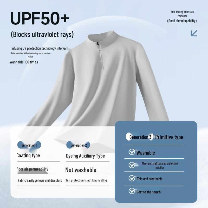 Warrior Men's Quick-Dry Half-Zip Long Sleeve Sport T-Shirt