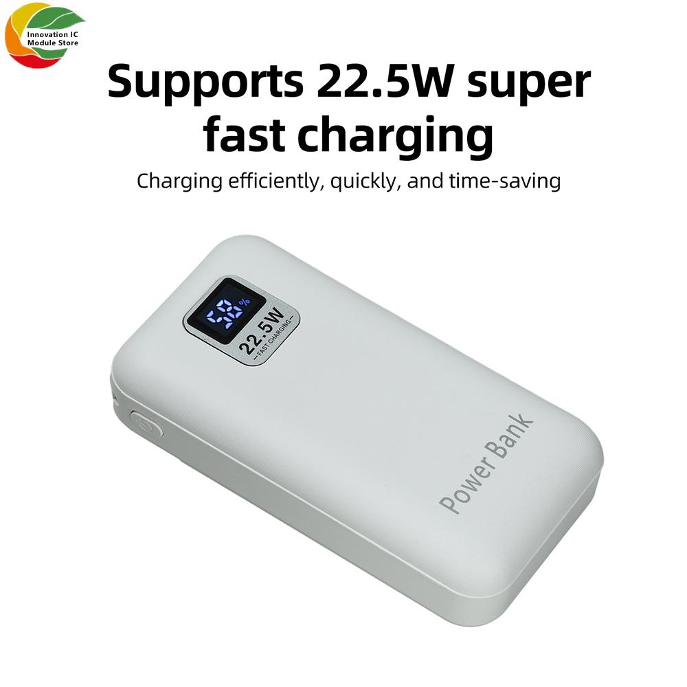 11.1W Super Fast Charge Motherboard 11711 Battery Fast Charge Power Bank Case Removable Battery Replacement Power Bank Case