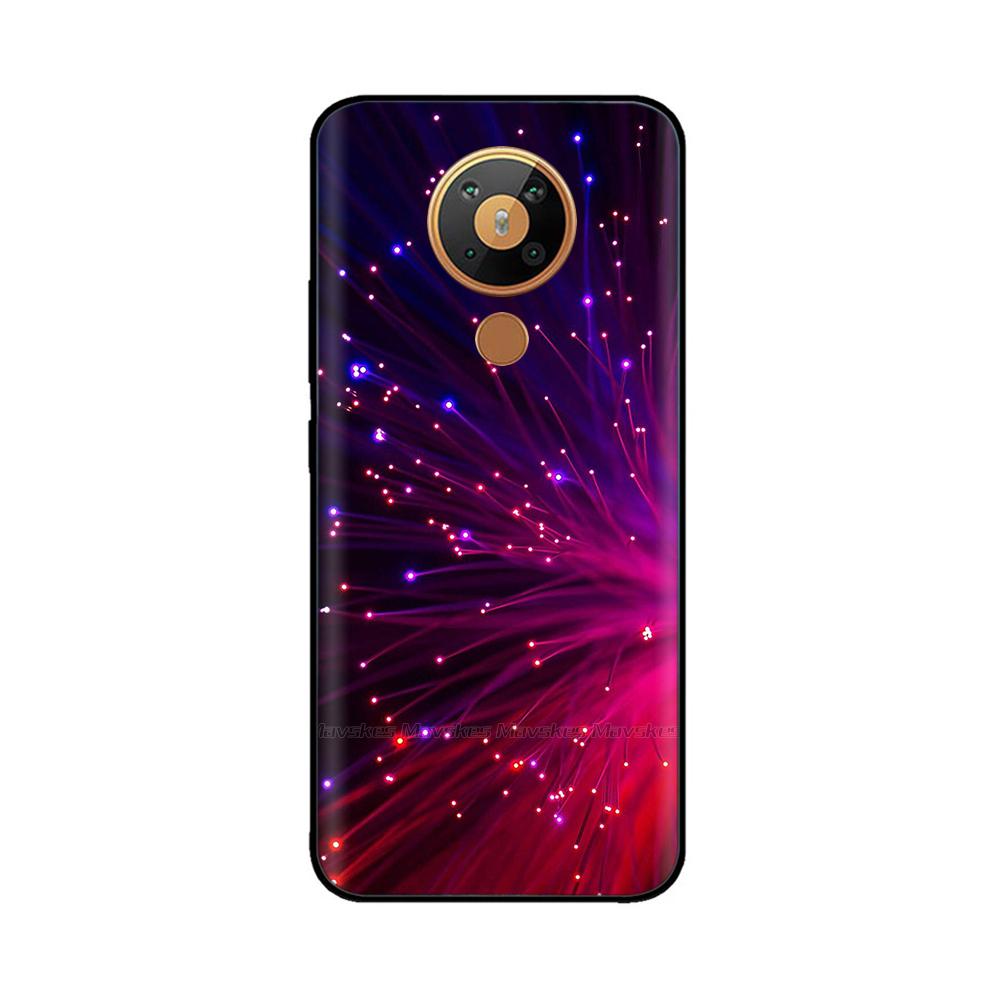 For Nokia 5.3 Silicone Case Soft Tpu Back Cover for Nokia 5.3 3.4 Bumper Printed Silicon Case for Nokia3.4 Nokia5.3 Phone Flower