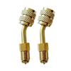 R410 Refrigerant Brass Adapter Rustproof Corrosion Resistant Universal Reverse Thread