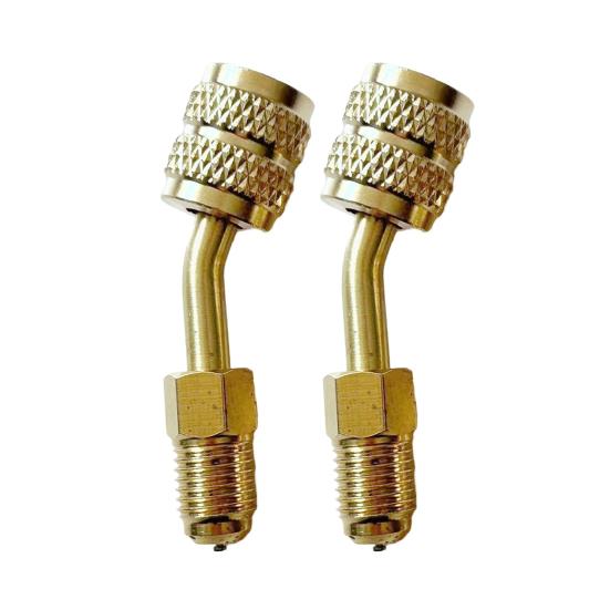 R410 Refrigerant Brass Adapter Rustproof Corrosion Resistant Universal Reverse Thread