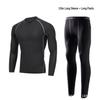 Men's High Elasticity Quick-Dry 5-Piece Fitness Set: Tights, Pants, Running & Training Gear