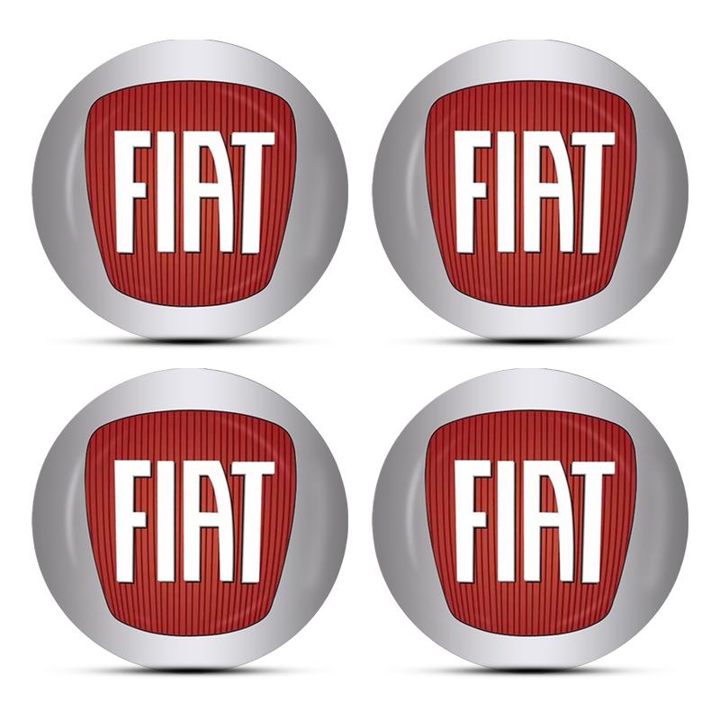 4pcs 56mm Car Emblem Wheel Hub Caps Center Cover Sticker Decoration For Fiat 500 124 Abbas Aegea MobiPanda Sedici Centoventi GT