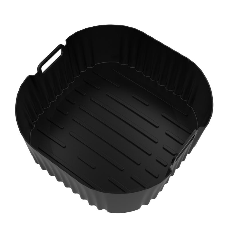 2PCS Square Cooking Mats Oven Safe Grilling Mats Silicone Texture Air Fryers Bowl Suitable for Kitchen Baking Use